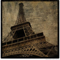 Eiffel Tower Above Paris Rovinato Wall Decal
