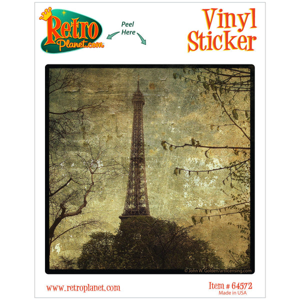 Eiffel Tower at a Distance Rovinato Vinyl Sticker