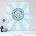 Over the Moon Happy Face Wall Decal