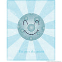 Over the Moon Happy Face Wall Decal