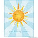 Good Morning Sunshine Happy Face Wall Decal