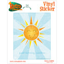 Good Morning Sunshine Happy Face Vinyl Sticker