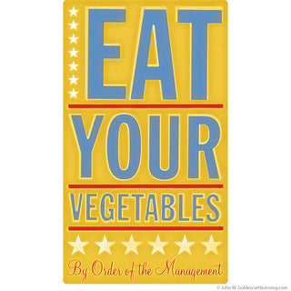 Eat Your Vegetables Management Wall Decal