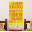 Sleep Tight Bed Bugs Bite Gold Mgmt Wall Decal