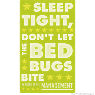 Sleep Tight Bed Bugs Bite Lime Mgmt Wall Decal