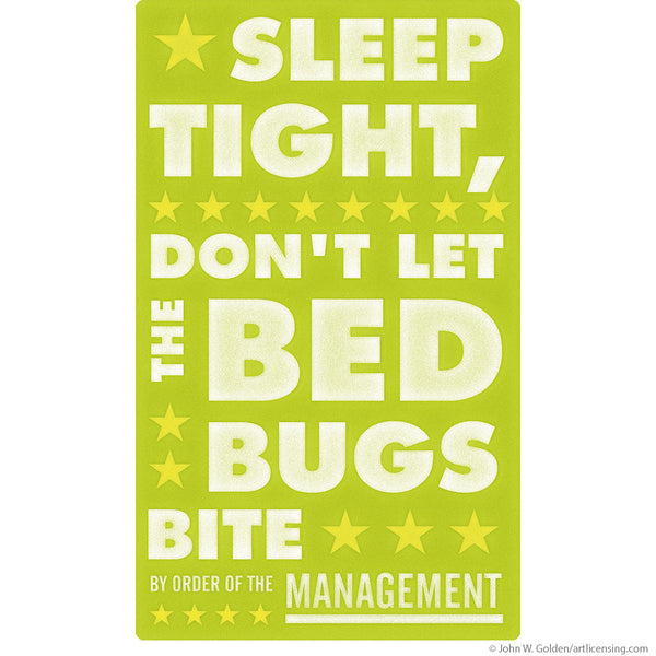 Sleep Tight Bed Bugs Bite Lime Mgmt Wall Decal