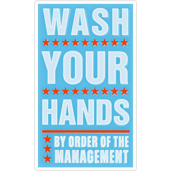 Wash Your Hands Management Wall Decal