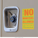 No Monsters Allowed Management Sticker
