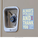 Say Please Thank You Management Sticker
