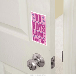 No Boys Allowed Management Vinyl Sticker