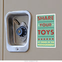 Share Your Toys Management Vinyl Sticker