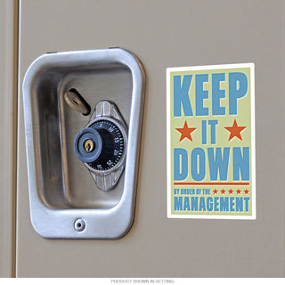 Keep It Down Management Vinyl Sticker