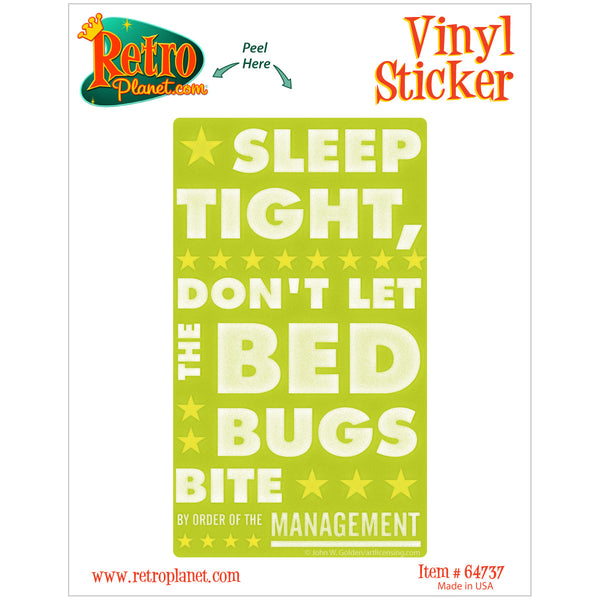 Sleep Tight Bed Bugs Bite Lime Mgmt Sticker