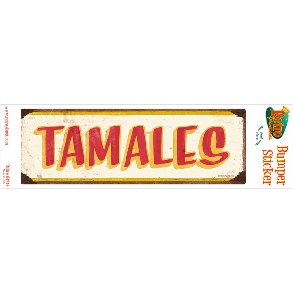 Tamales Mexican Food Vinyl Sticker Cream