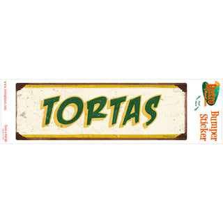 Tortas Mexican Food Vinyl Sticker Cream