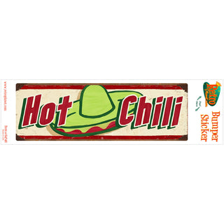 Hot Chili Mexican Food Vinyl Sticker Cream