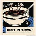 Cuppa Joe Best in Town Coffee Cup Wall Decal