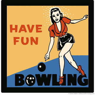 Bowling Have Fun Retro Sports Wall Decal