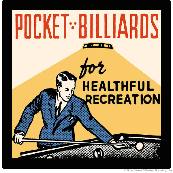 Pocket Billiards for Recreation Wall Decal