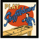 Play Shuffleboard Retro Sports Wall Decal