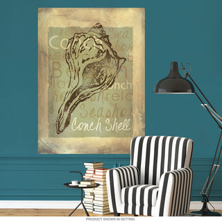 Conch Shell Beach Shore Life Wall Decal