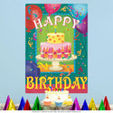 Happy Birthday Cake Party Wall Decal