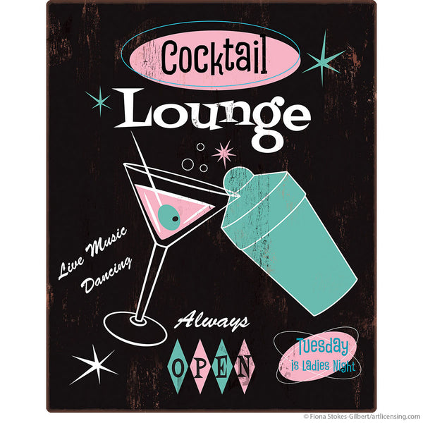 Cocktail Lounge Populuxe Wall Decal