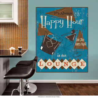 Happy Hour Lounge Populuxe Wall Decal