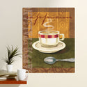Cappucino Cafe Collage Art Wall Decal