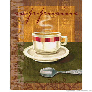 Cappucino Cafe Collage Art Wall Decal