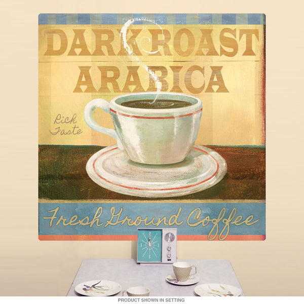 Dark Roast Arabica Coffee Collage Wall Decal