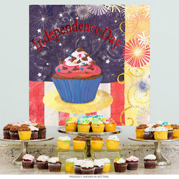 Cupcake Independence Day Wall Decal