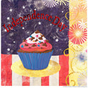 Cupcake Independence Day Wall Decal