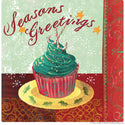Cupcake Seasons Greetings Christmas Party Wall Decal