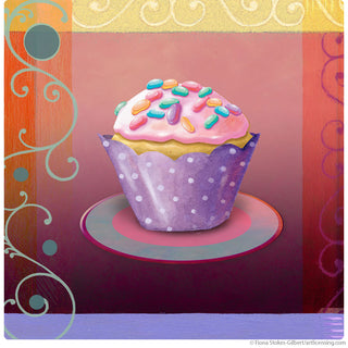 Tootie Fruitie Cupcake Artwork Wall Decal