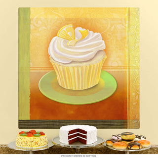 Lemon Chiffon Cupcake Artwork Wall Decal