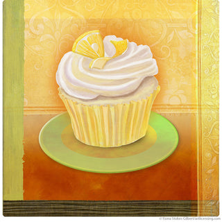 Lemon Chiffon Cupcake Artwork Wall Decal