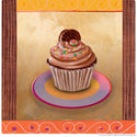Chocolate Delight Cupcake Artwork Wall Decal
