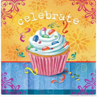 Celebrate Cupcake Artwork Wall Decal