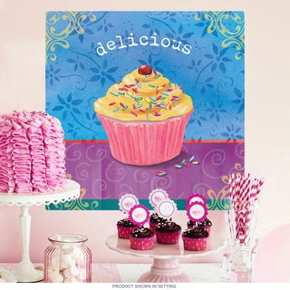 Delicious Cupcake Artwork Wall Decal