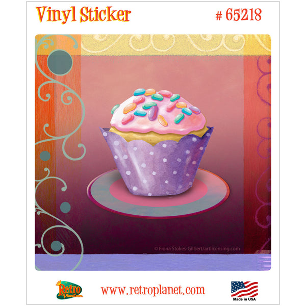 Tootie Fruitie Cupcake Artwork Vinyl Sticker