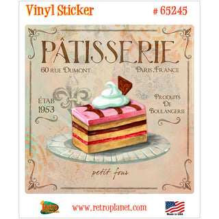 Patisserie Petit Four Vinyl Sticker