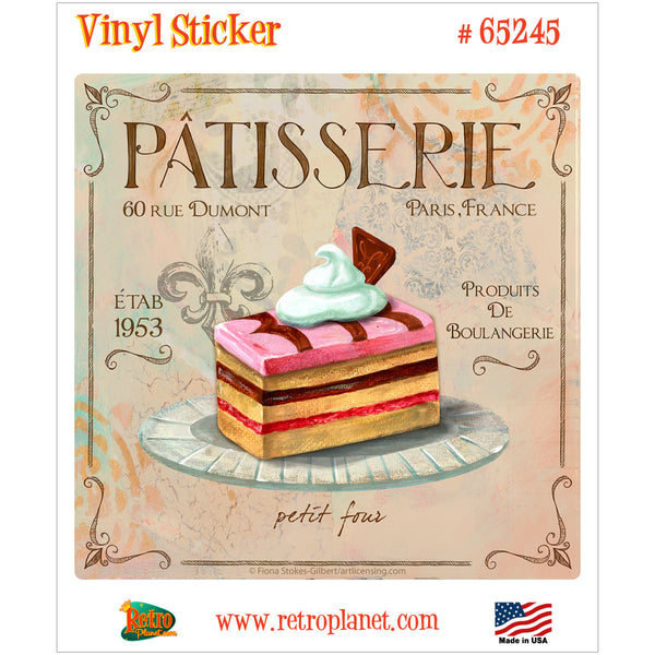 Patisserie Petit Four Vinyl Sticker