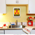 Danger Radiation Logo Paper Towel Dispenser
