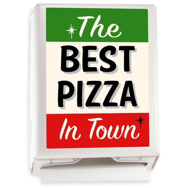 Best Pizza Italian Stripe Paper Towel Dispenser