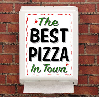 Best Pizza Wavy Border Paper Towel Dispenser