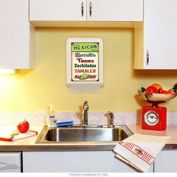 Mexican Food Sign Board Paper Towel Dispenser