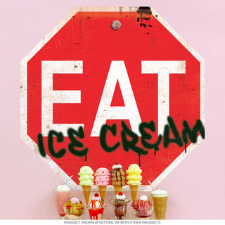 Eat Ice Cream Stop Sign Wall Decal