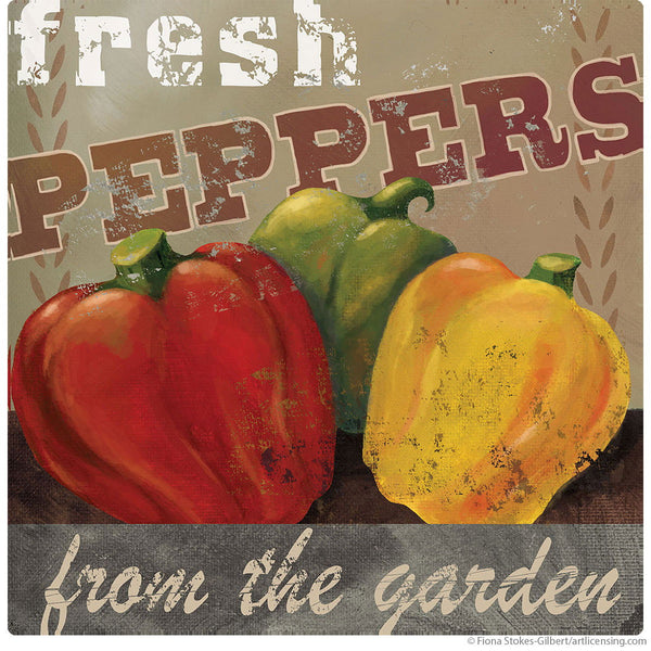 Peppers Farm Fresh Artwork Wall Decal