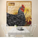 Chicken French Farm Animal Collage Wall Decal